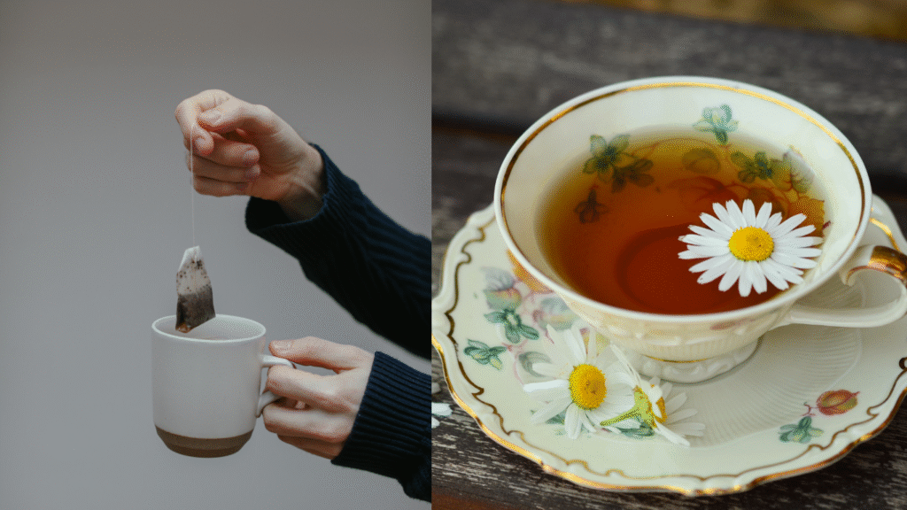 green tea bag for dark circles