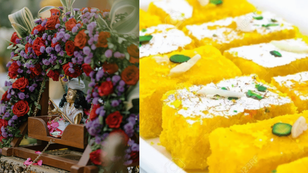 janmashtami special nariyal barfi recipe