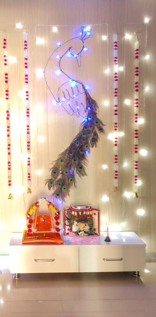 lighting decoration for janmashtami