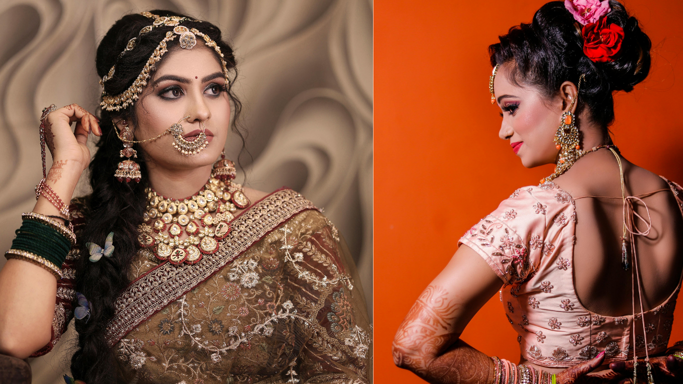 hairstyle look ideas with saree