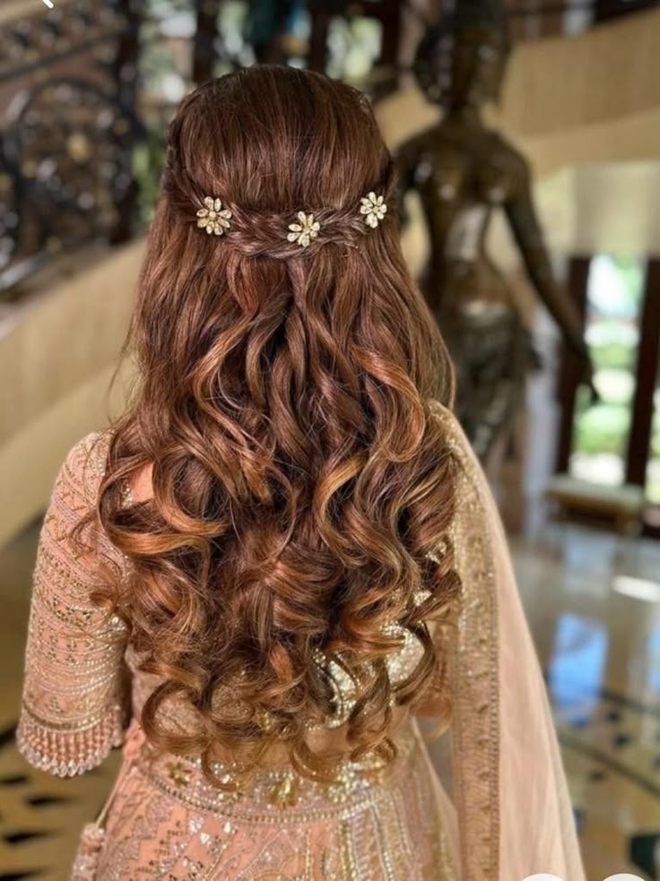 half up half down hairstyle look