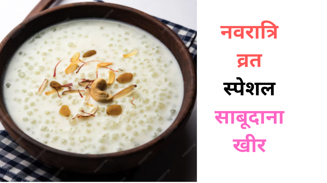 navratri vrat special sabudana kheer recipe
