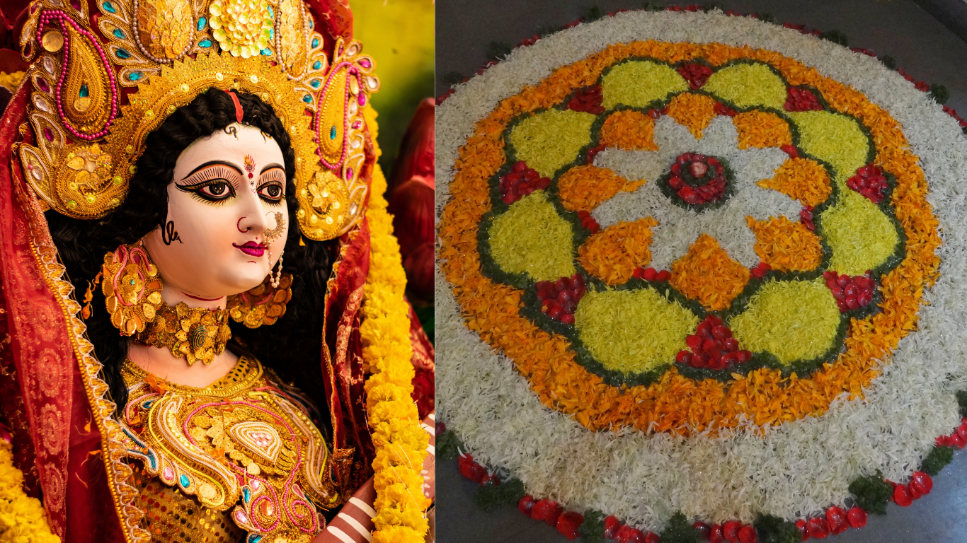 rangoli design for navratri