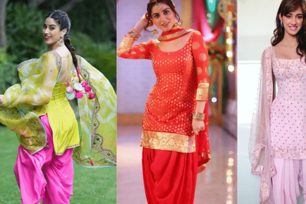 Patiala Suit Looks on lohari party