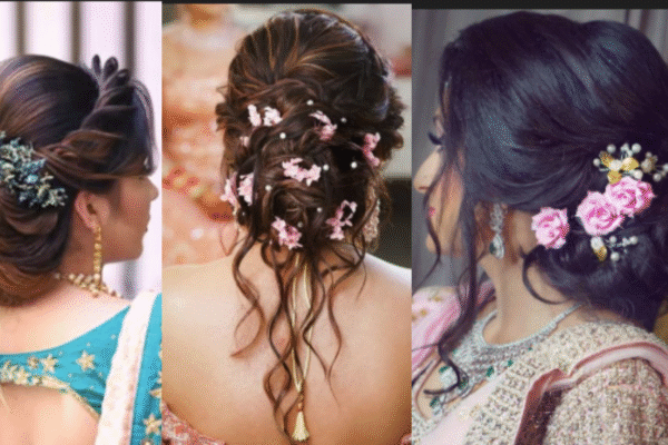 trending party buns hairstyle in hindi