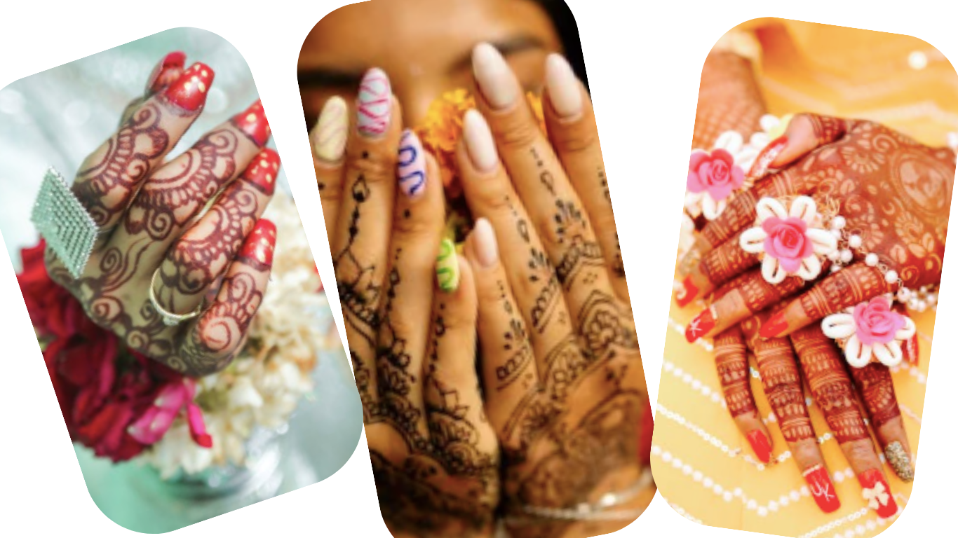bridal nail art design ideas